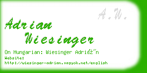 adrian wiesinger business card